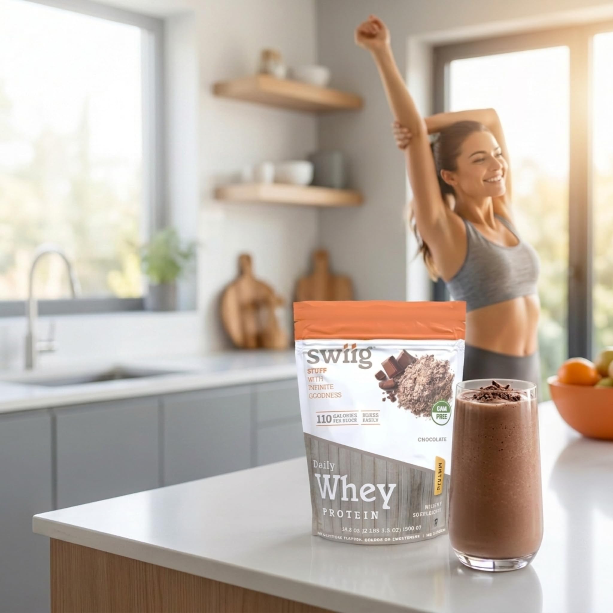 swiig usuario en gimnasio con batido, recuperación post entreno