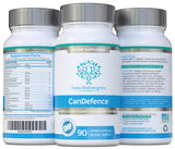 Swiss BioEnergetics CanDefence cápsula en primer plano textura y formulación vegetal