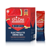 Syloni frente del paquete Watermelon muestra sabor y sobres, práctico para llevar