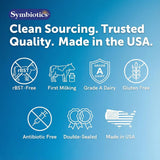 Symbiotics frasco en ambiente de cocina saludable para rutina diaria