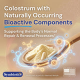 Symbiotics textura de polvo de calostro conservado para calidad