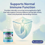 Symbiotics batido con polvo mezclado para recuperación rápida tras ejercicio