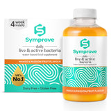 Symprove botella frontal 2L mostrando envase y marca, ideal para uso diario