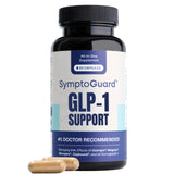 SymptoGuard frasco frontal mostrando cápsulas y marca para confianza