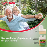 Etiqueta Synflex con lista de ingredientes y certificación GMP destacada