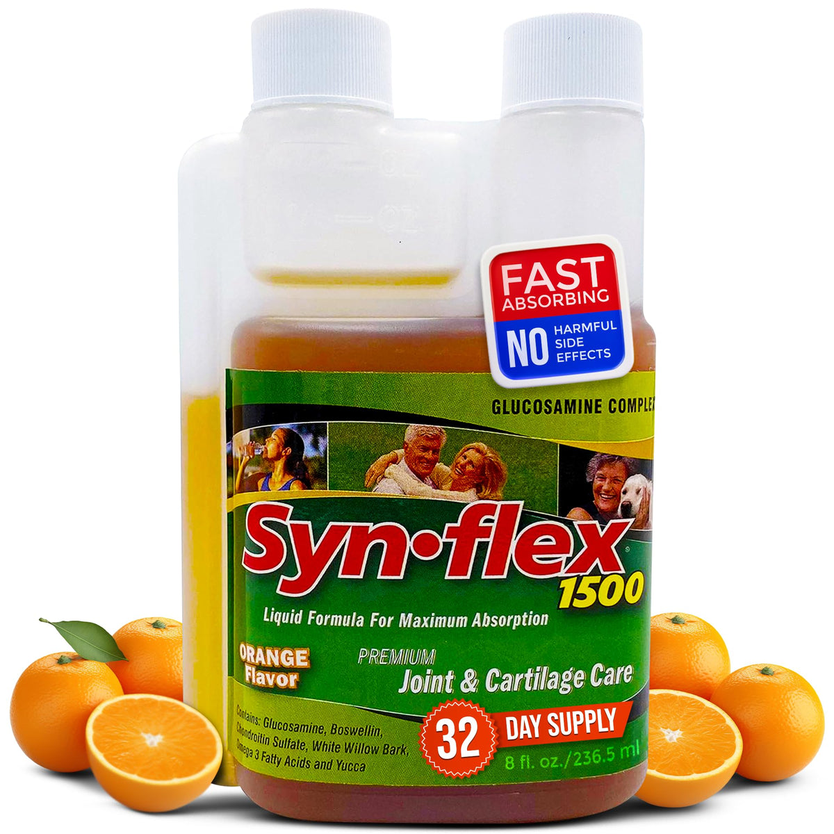 Synflex botella frontal mostrando etiqueta clara y facilidad de uso