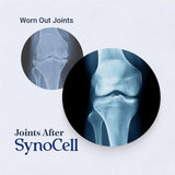 Synocell close-up de tableta que revela textura y facilidad de ingestión
