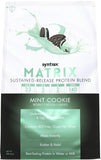Syntrax Matrix envase frontal mostrando el sabor Mint Cookie y beneficios de liberación sostenida
