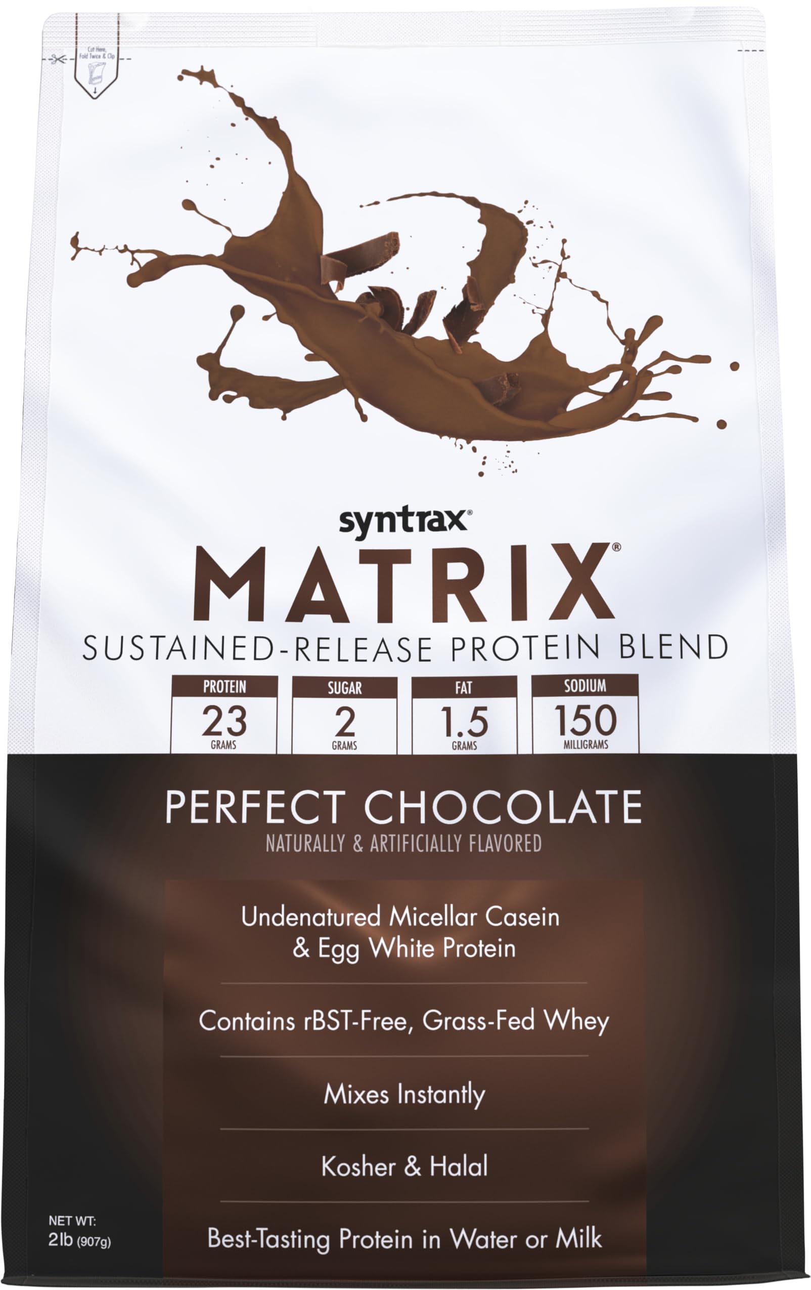 Syntrax Matrix frontal del envase mostrando etiqueta y beneficio de liberación prolongada