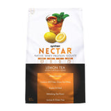 Syntrax Nectar Lemon Tea envase frontal mostrando etiqueta y beneficio sin azúcares