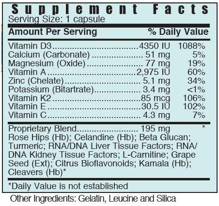 Systemic Formulas DV3 primer plano de textura de la cápsula y absorción