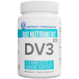 Systemic Formulas DV3 frasco frontal mostrando el envase y beneficios
