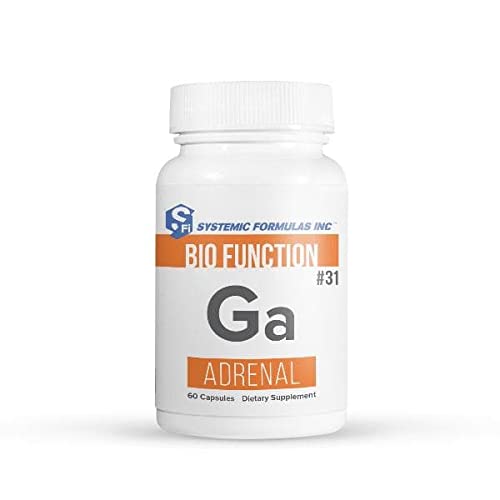 Systemic Formulas Ga-Adrenal frente del empaque mostrando la etiqueta y beneficios