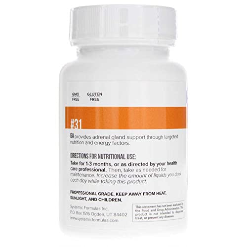 Systemic Formulas Ga-Adrenal producto sobre mesa de bienestar sugiriendo uso diario