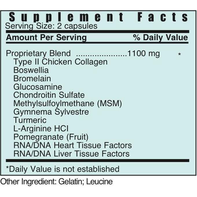 Systemic Formulas JOT etiqueta nutricional legible para conocer ingredientes clave