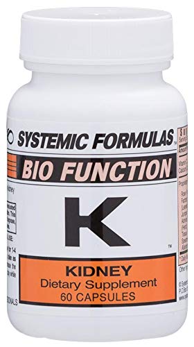 Systemic Formulas K Kidney vista frontal del envase mostrando información clara y beneficio funcional