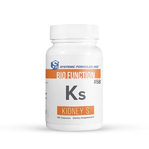 Systemic Formulas frasco Ks Kidney frontal mostrando etiqueta y beneficio de apoyo renal