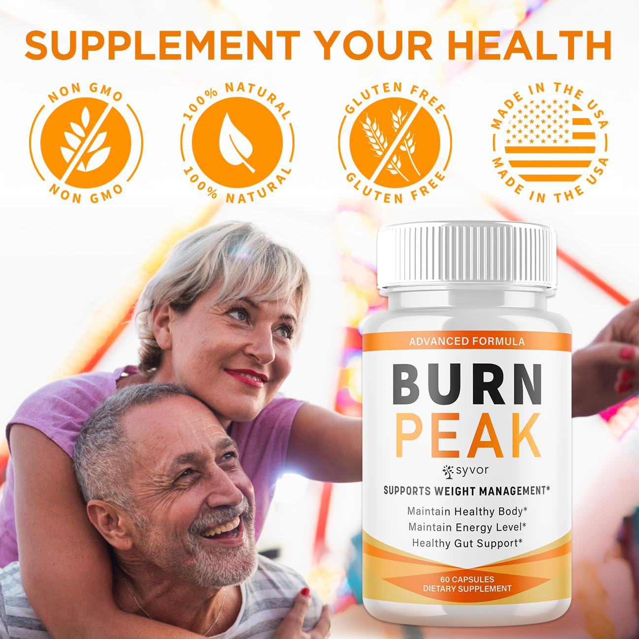 Syvor Burn Peak etiqueta con ingredientes para transparencia y confianza