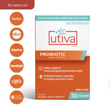 Szio+ Utiva Probiotic cápsula en mano para ilustrar tamaño y facilidad de ingesta