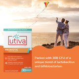 Szio+ Utiva Probiotic polvo o contenido interior mostrando textura y pureza