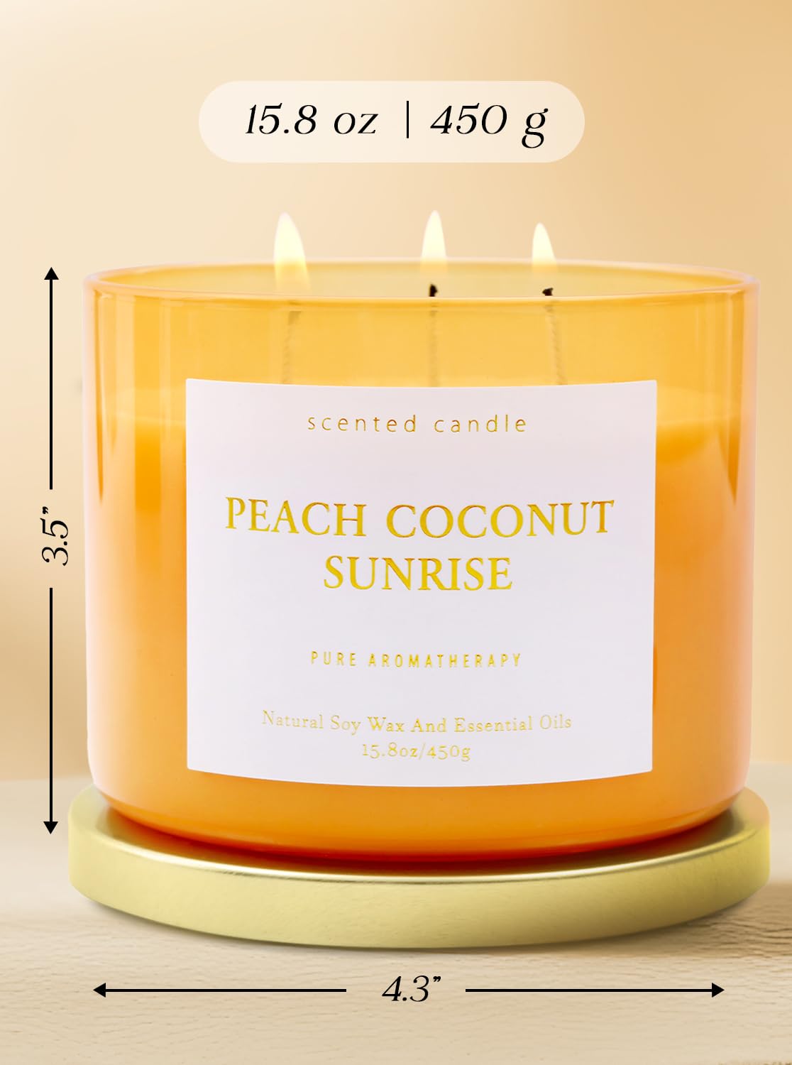 T&H etiqueta con nombre del aroma que destaca notas frutales y coco