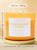 T&H etiqueta con nombre del aroma que destaca notas frutales y coco