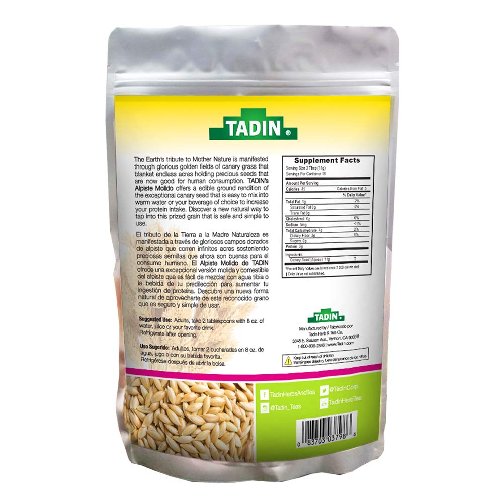 Tadin alpiste en batido listo para beber, aporta proteína vegetal y mezcla fácil