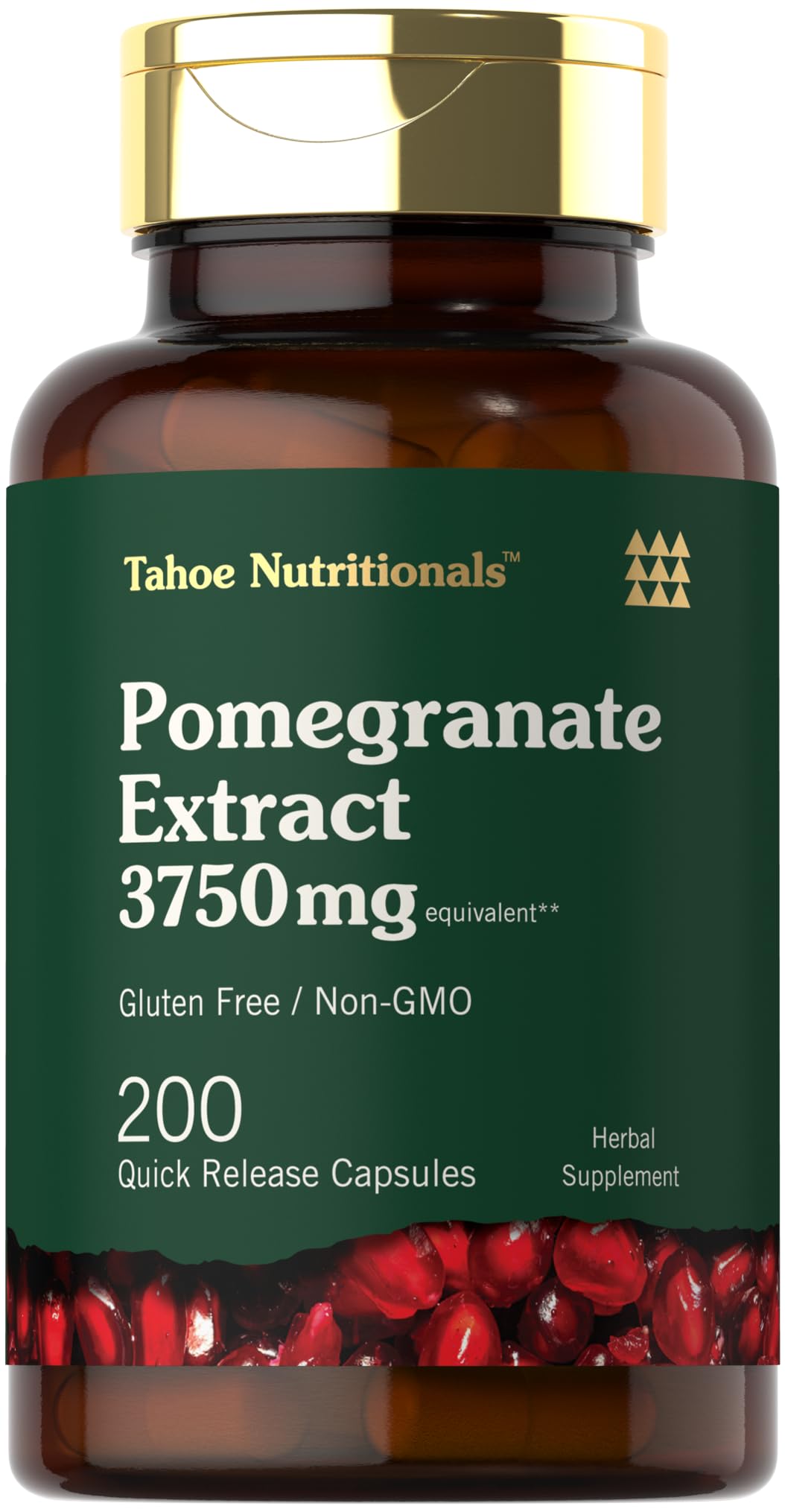 Tahoe Nutritionals frente del empaque mostrando 200 cápsulas y etiqueta clara