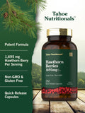 Tahoe Nutritionals etiqueta con información nutricional y pureza verificada
