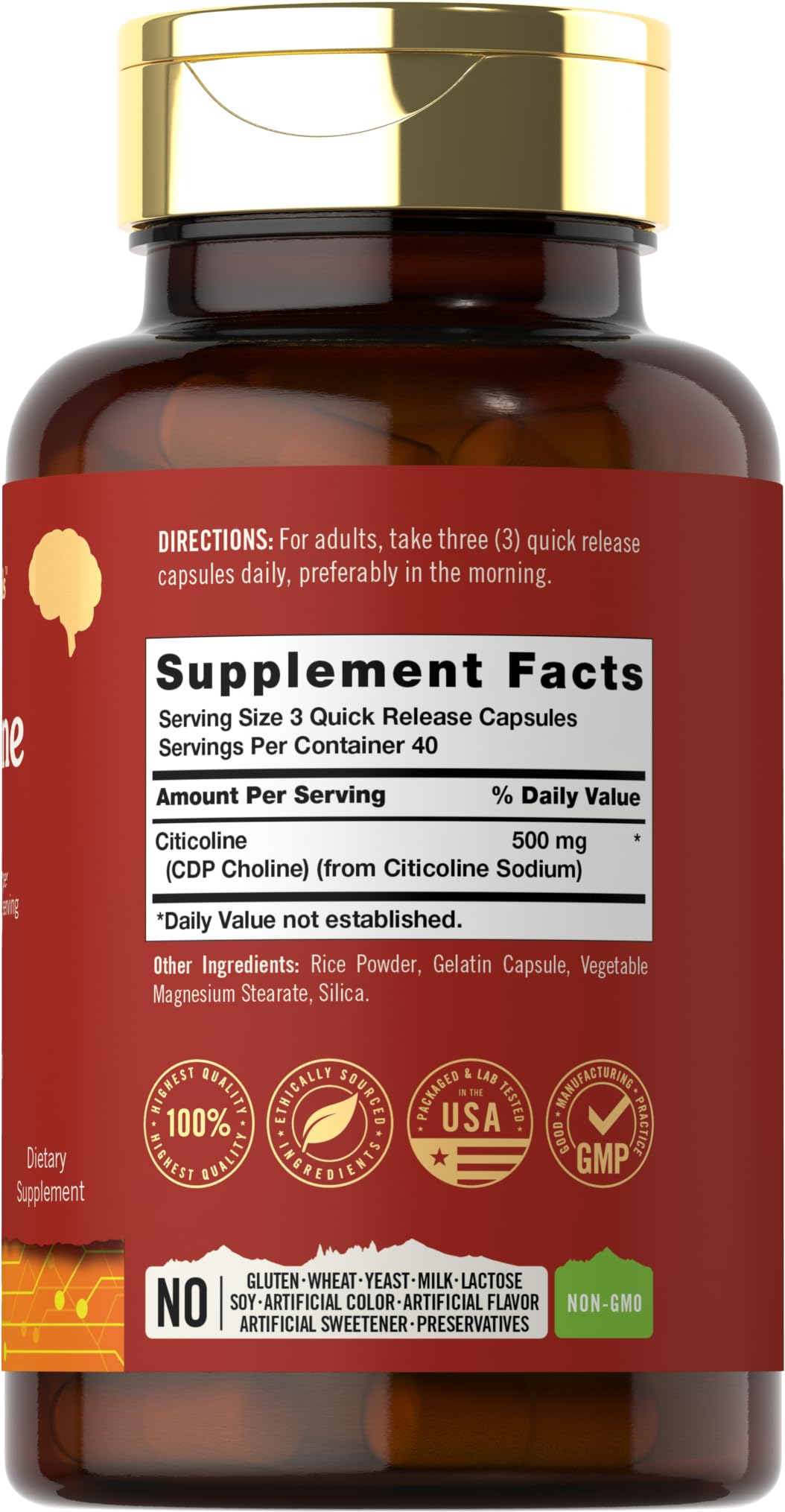 Tahoe Nutritionals cápsula en primer plano mostrando textura y liberación rápida