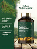 Tahoe Nutritionals etiqueta con ingredientes y pruebas de laboratorio visibles