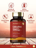 Tahoe Nutritionals etiqueta nutricional en foco con ingredientes y dosis