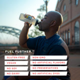 Tailwind Nutrition comparación de tamaño del envase, visualiza 30 servicios y portabilidad