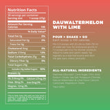 detalle de la etiqueta nutricional de Tailwind Dauwaltermelon con ingredientes claros