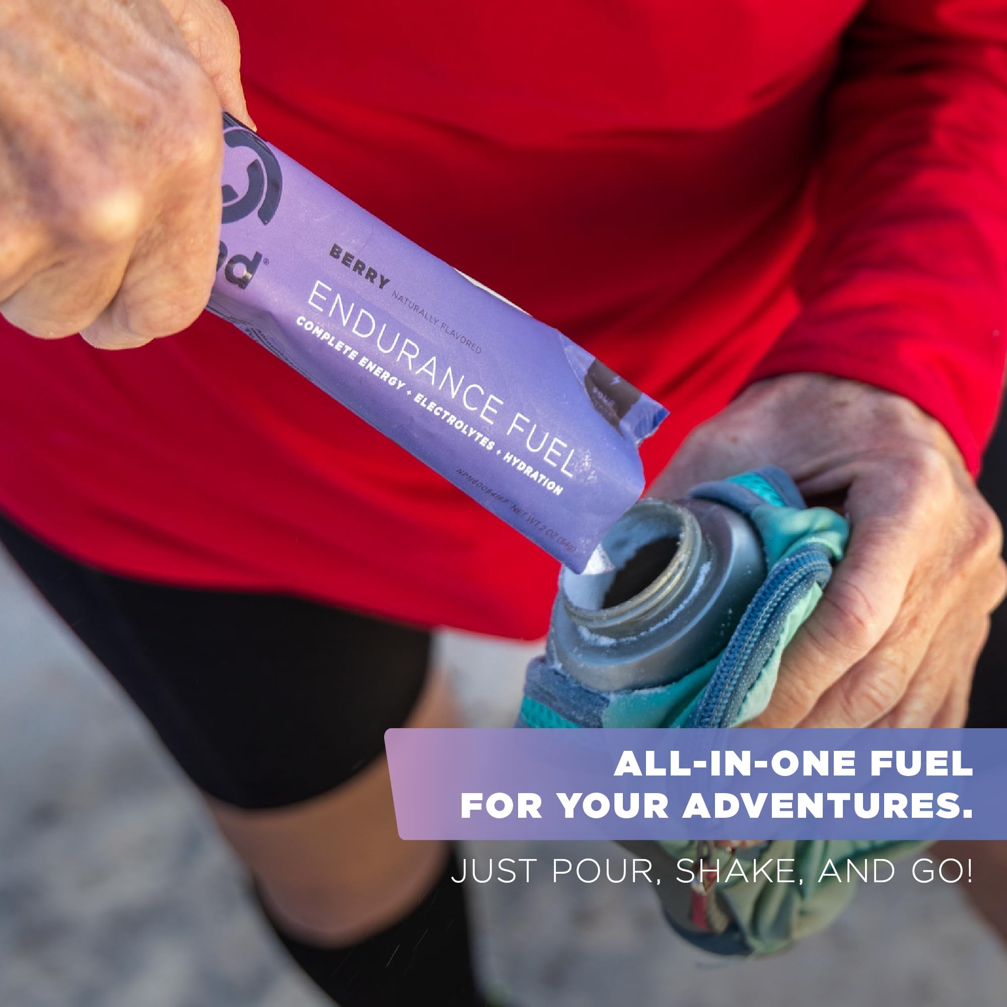 Tailwind Nutrition envase junto a objetos, tamaño y rendimiento claros