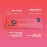 Tailwind Nutrition polvo en primer plano, textura de disolución rápida y limpia