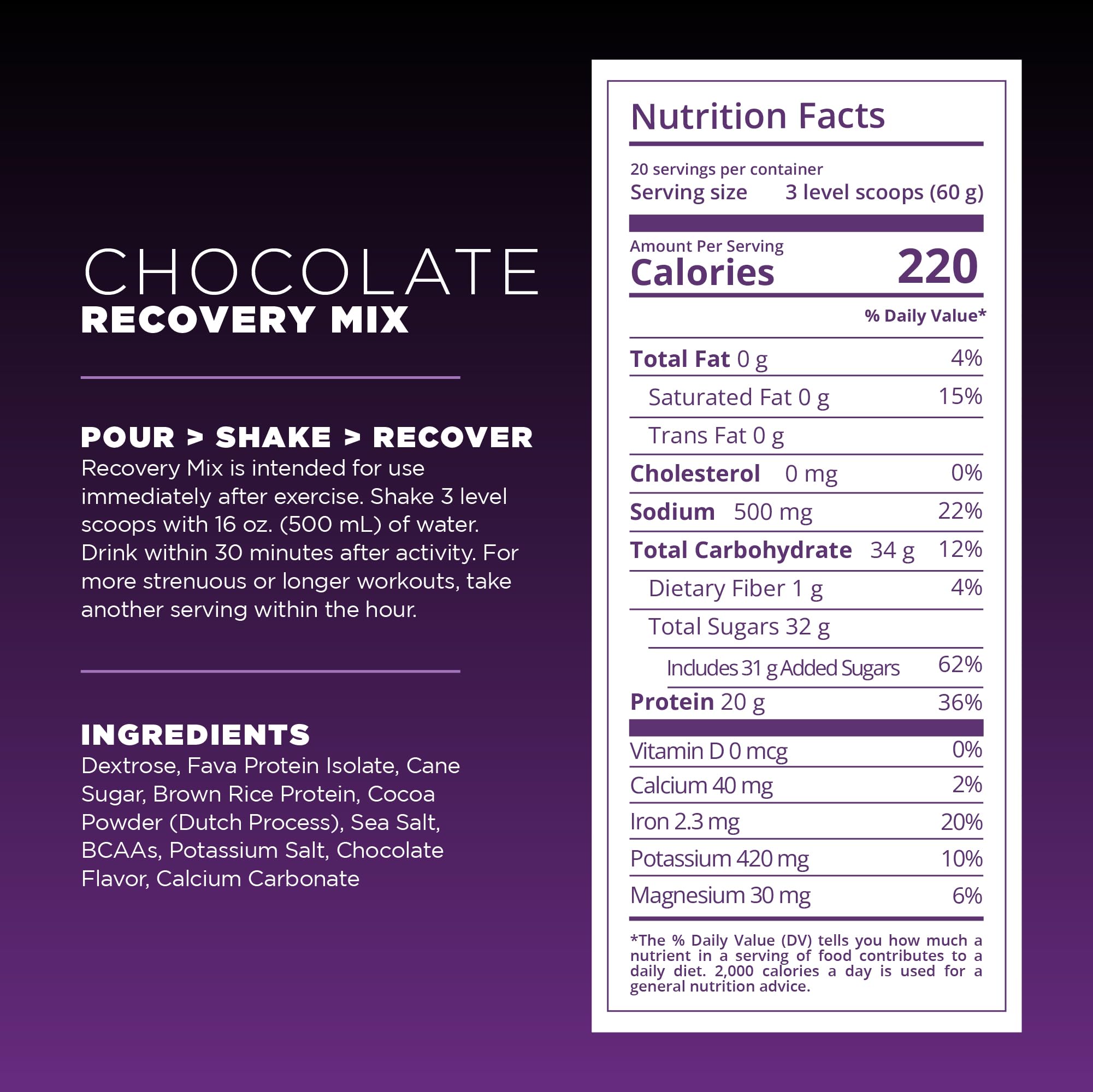 Tailwind Nutrition etiqueta nutricional legible, transparencia en ingredientes y beneficios