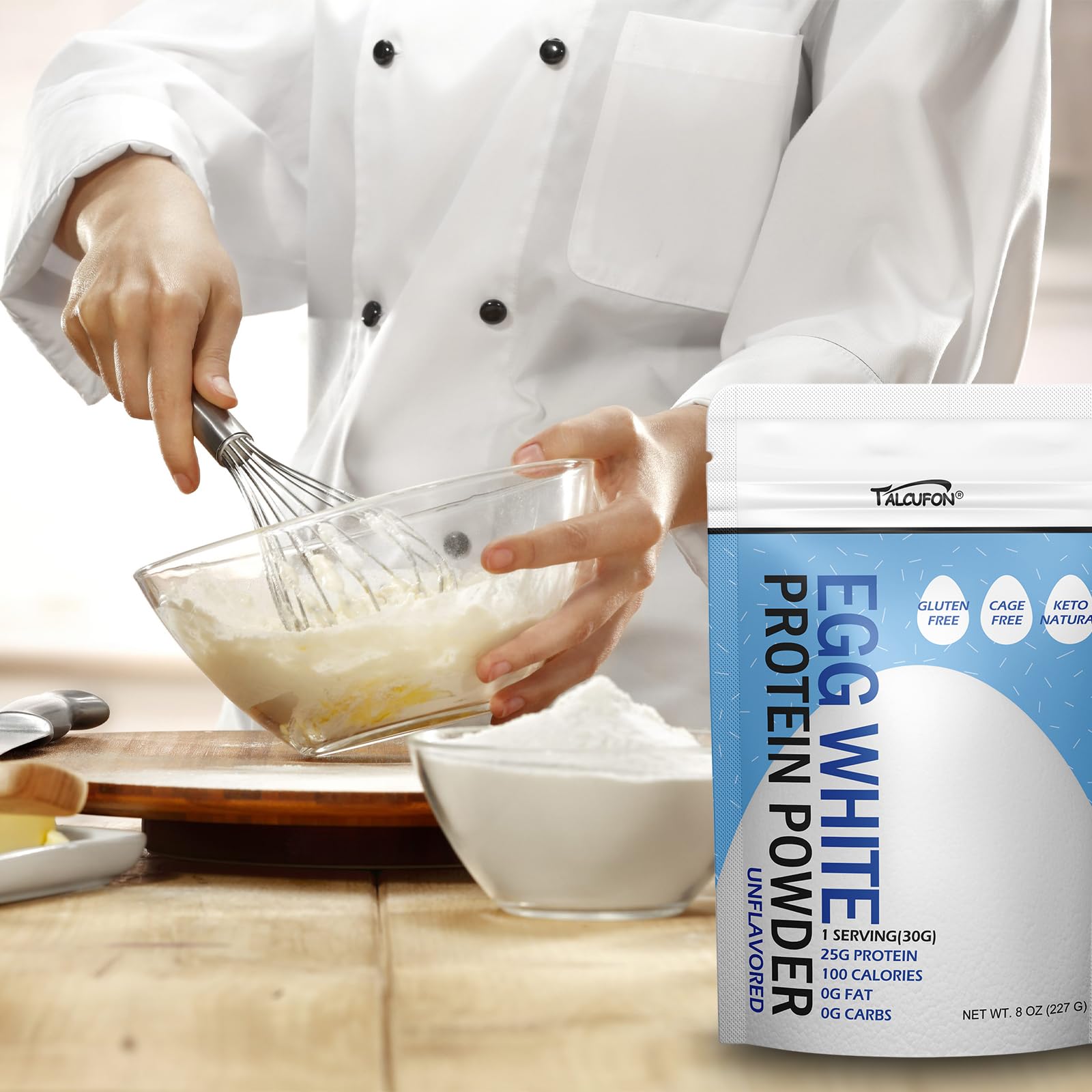 Talcufon etiqueta con información nutricional que destaca 25 g de proteína