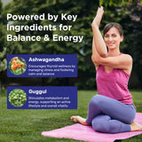 Talyvoriathor producto en cocina con frutas y libro de bienestar que inspira uso diario