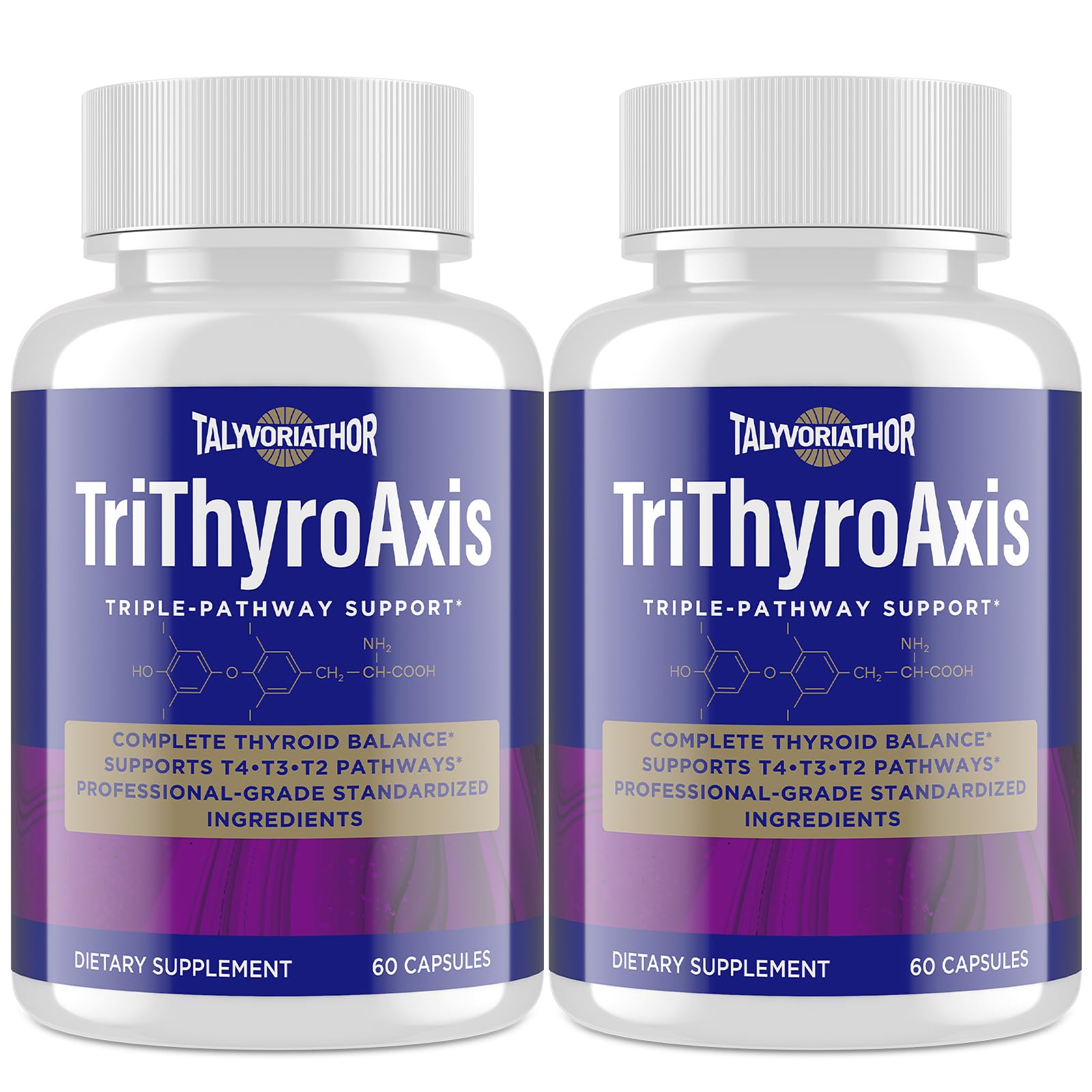 Talyvorlathor TriThyroAxis envase frontal mostrando etiqueta y beneficios claros