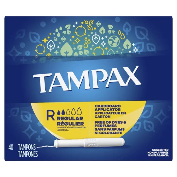 Tampax detalle del aplicador de cartón para inserción estable