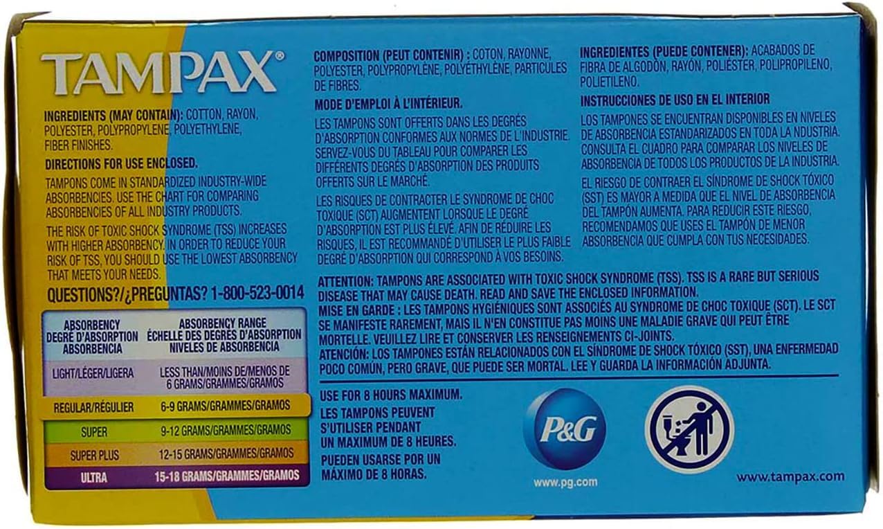 Tampax primer plano textura del tampón para comodidad y higiene