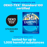Tampax en bolso femenino listo para llevar protección discreta durante el día