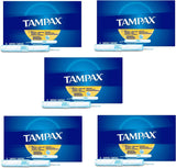 Tampax frente del empaque mostrando diseño y cantidad útil