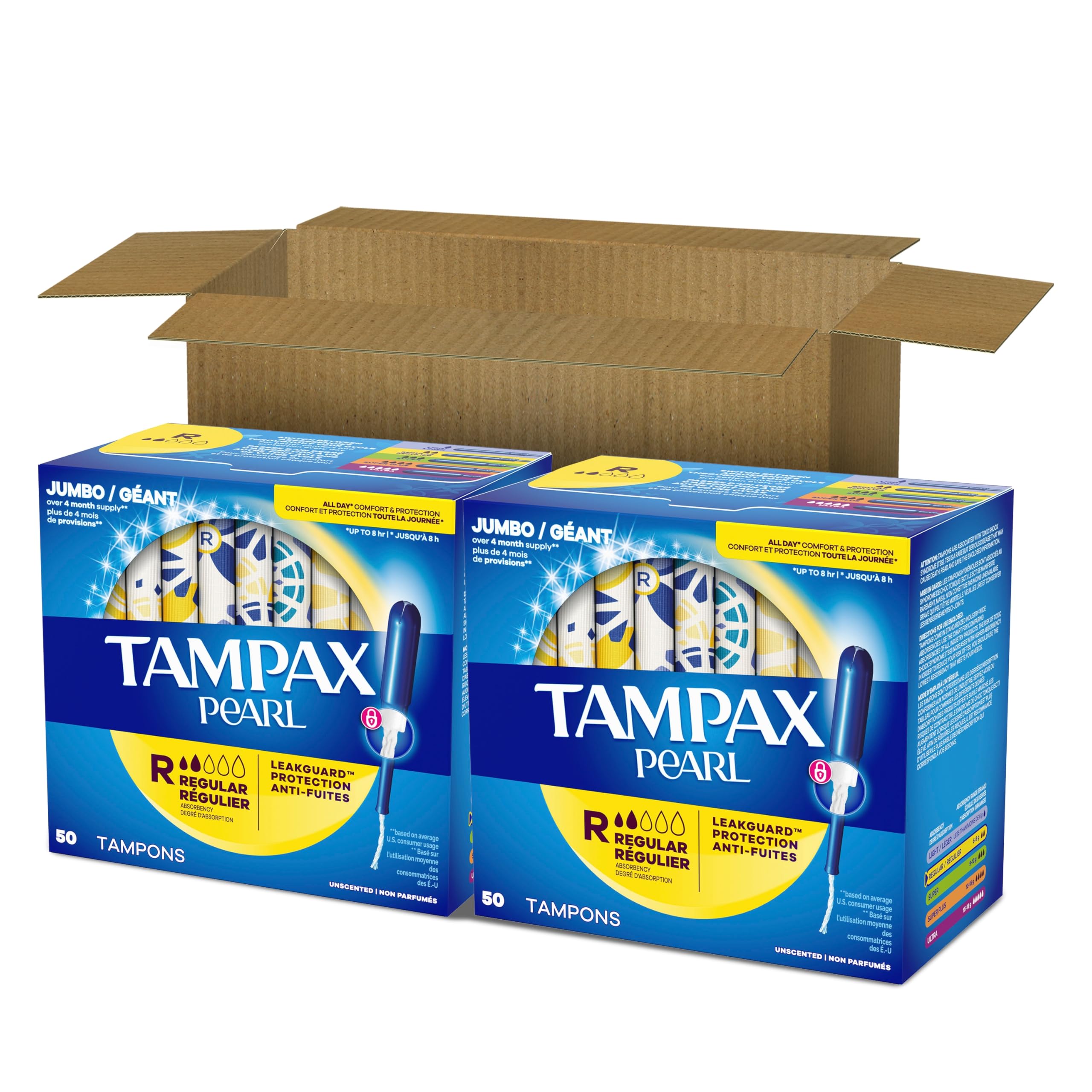 Tampax en bolso de mano para protección discreta fuera de casa