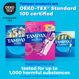 Tampax Radiant caja reciclable apoyando sostenibilidad del empaque