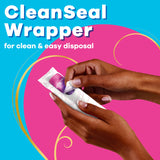 Tampax Radiant CleanSeal envoltura individual para eliminación limpia