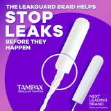 Tampax textura exterior suave que facilita extracción cómoda y discreta