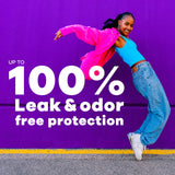 Tampax Radiant detalle de la trenza LeakGuard que ayuda a prevenir fugas