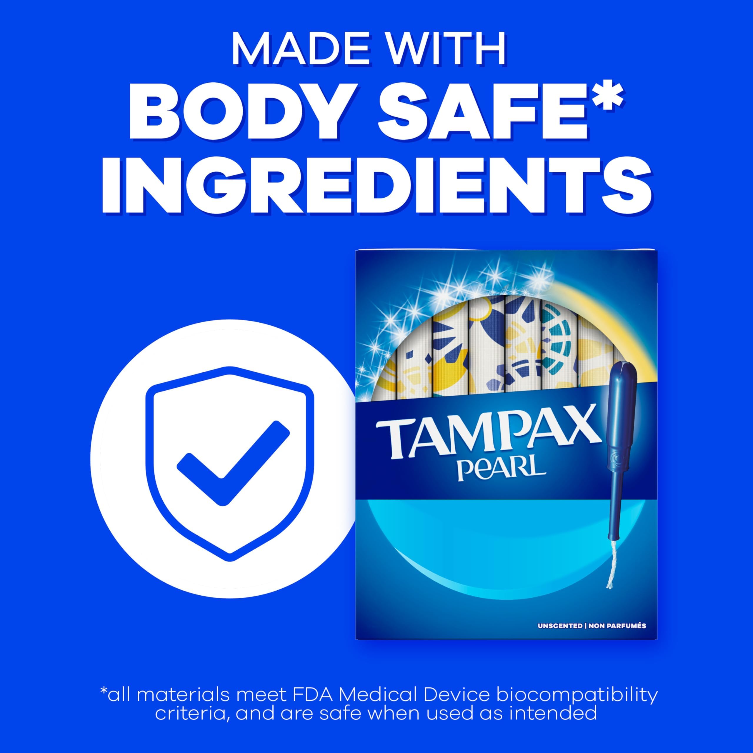 Tampax comparación de tamaño en mano para visualizar escala y manejabilidad
